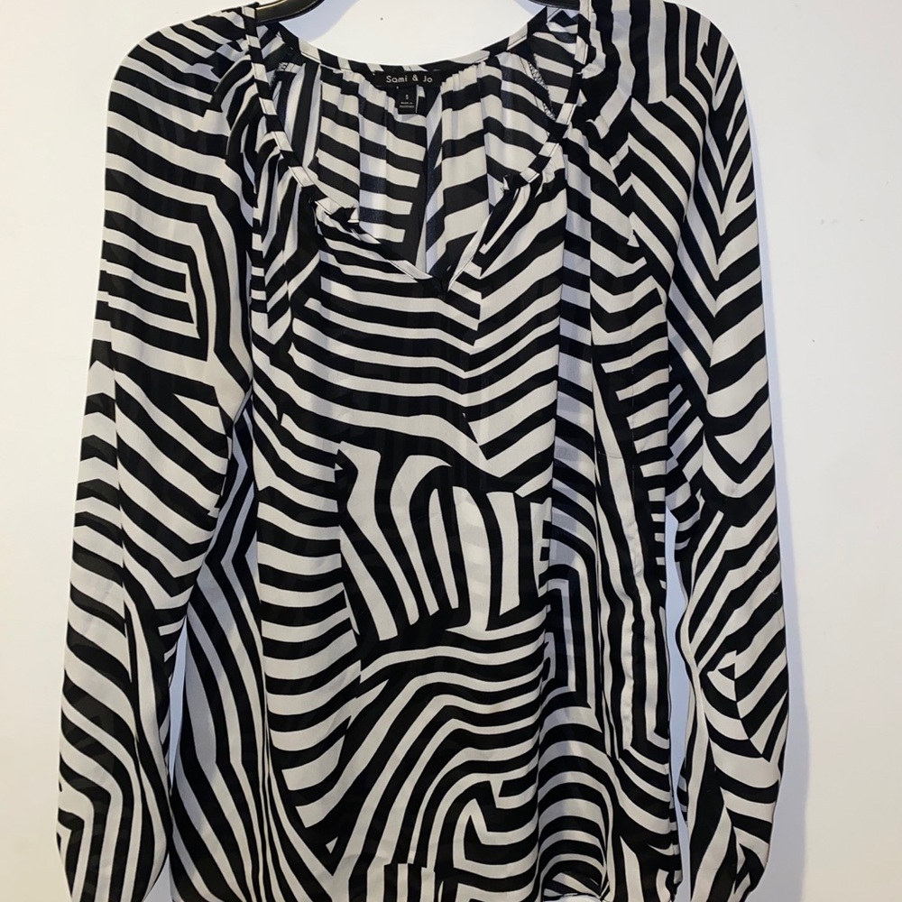 Sami & Jo sheer dress shirt
